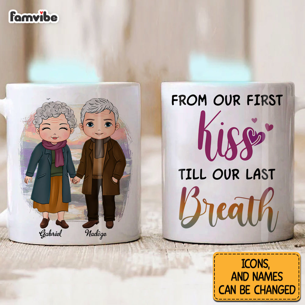 Personalized Couple From Our First Kiss Mug Personalized Couple From Our First Kiss Mug