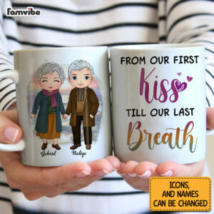 Personalized Couple From Our First Kiss Mug 3