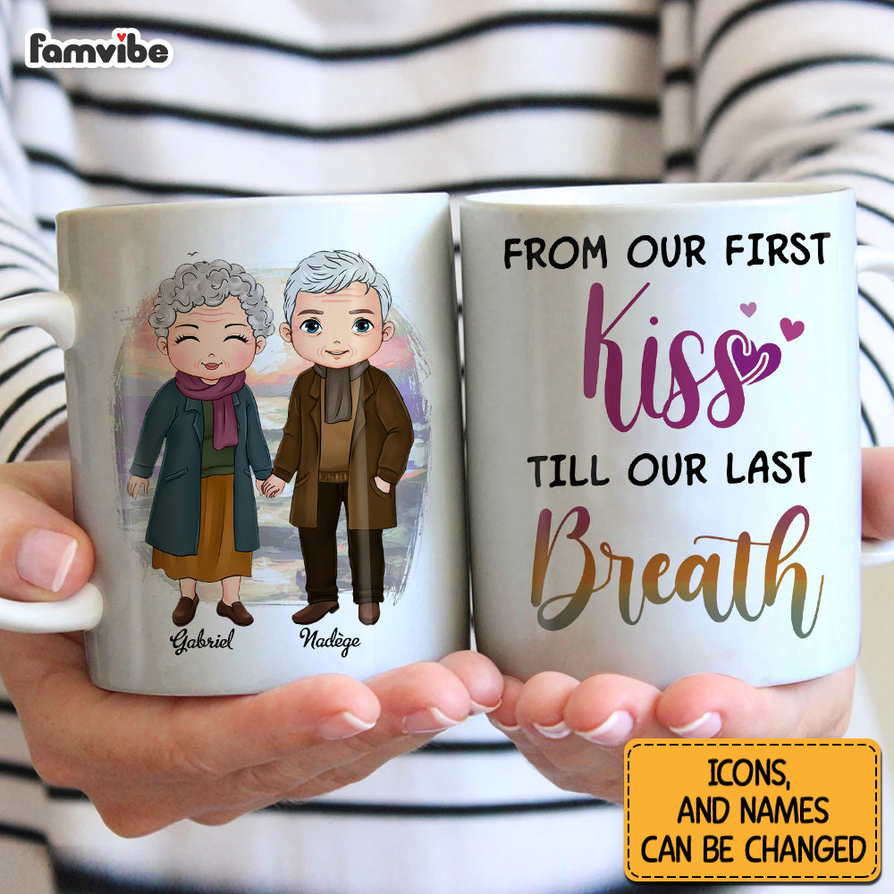 Personalized Couple From Our First Kiss Mug Personalized Couple From Our First Kiss Mug