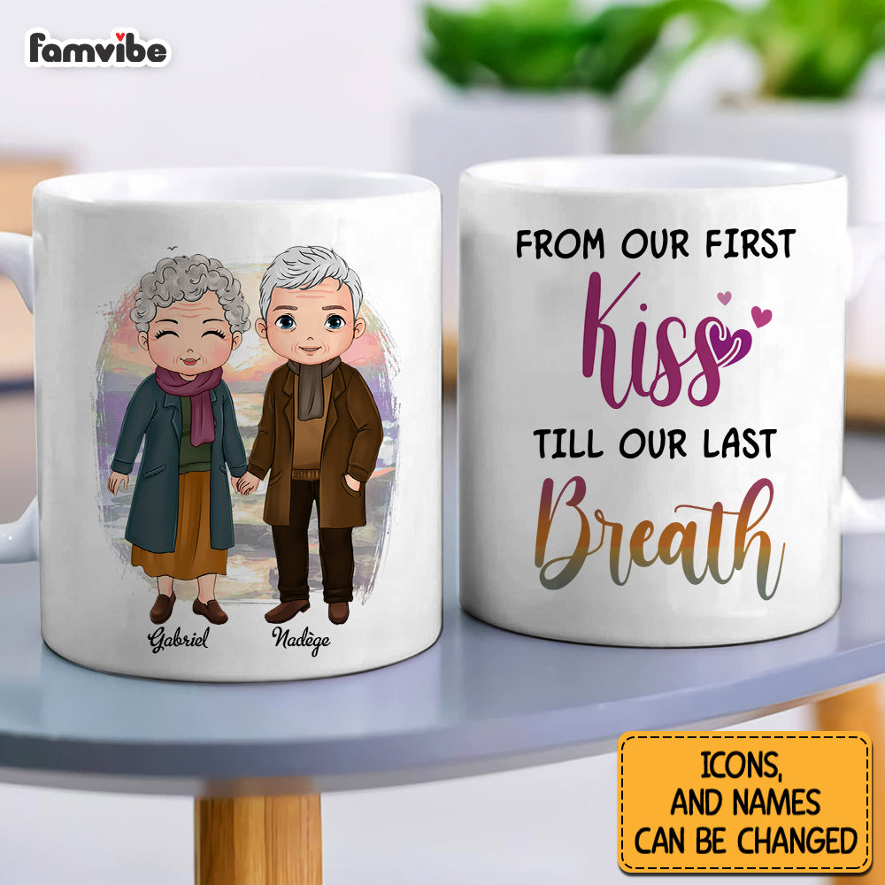 Personalized Couple From Our First Kiss Mug Personalized Couple From Our First Kiss Mug