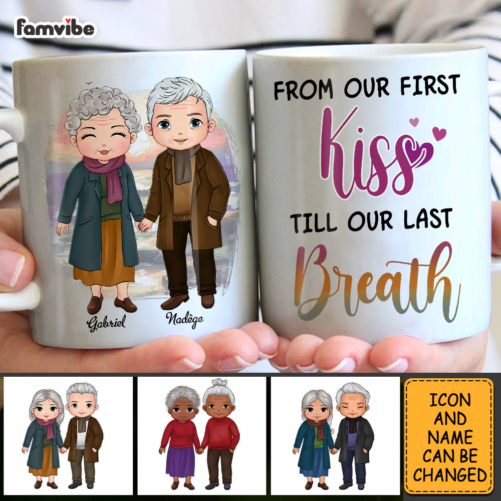 Personalized Couple From Our First Kiss Mug Personalized Couple From Our First Kiss Mug