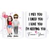 Personalized Couple Gift For Him For Her I Met You I Love You Mug
