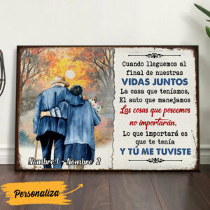 Personalized Couple I Had You Spanish Canvas