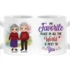 Personalized Couple My Favorite Place In All The World Is Next To You Mug