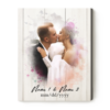 Personalized Couple Portrait From Photo, Couple Gift For Anniversary, Unique Photo Gifts For Him For Her
