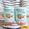 Personalized Couple Valentine Significant Otter Mug