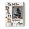 Personalized Dad Gifts From Daughter, Unique Gift For Dad, My First Love My Forever Hero