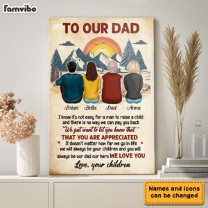 Personalized Dad It’s Not Easy To Raise A Child Poster