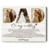 Personalized Dad On My Wedding Photo Canvas, Father Of The Bride Gift, Wedding Gifts For Dad From Daughter – Best Personalized Gifts For Everyone