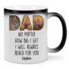 Personalized Dad Photo No Matter How Color Changing Mug