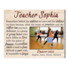 Personalized Dance Teacher Gifts Photo Print, Ballet Or Tap Teacher Appreciation Gift, Dance Recital Gift From Students