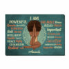 Personalized Daughter Affirmation Sun, Positive, Motivating, Self-Esteem Building Canvas