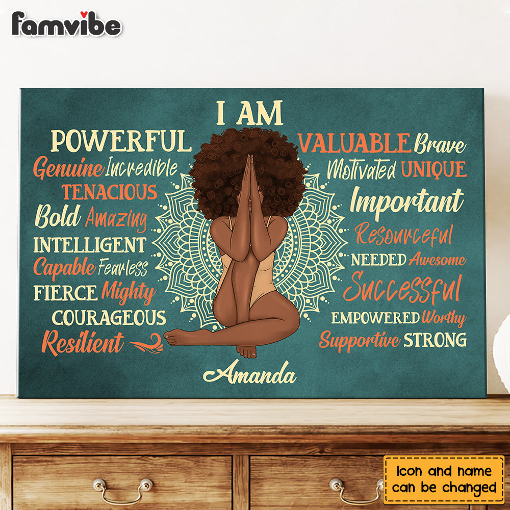 Personalized Daughter Affirmation Sun, Positive, Motivating, Self-Esteem Building Canvas Personalized Daughter Affirmation Sun, Positive, Motivating, Self-Esteem Building Canvas