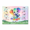 Personalized Daughter Granddaughter Affirmations Canvas