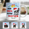 Personalized Dear Santa Dog Christmas Mug