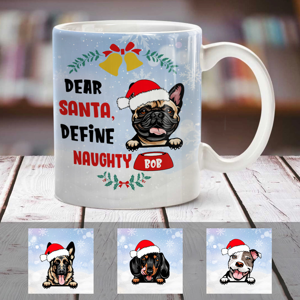 Personalized Dear Santa Dog Christmas Mug Personalized Dear Santa Dog Christmas Mug