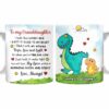 Personalized Dinosaur Mom Grandma Granddaughter Daughter Grandson Son Hug This Mug