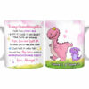 Personalized Dinosaur Mom Grandma To Son Grandson Daughter Granddaughter Hug This Mug