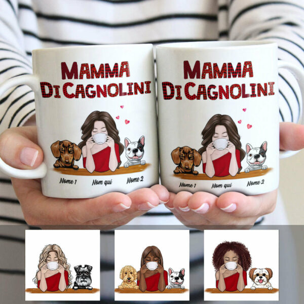 Personalized Dog Mom Cane Italian Mug
