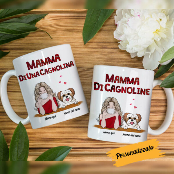 Personalized Dog Mom Cane Italian Mug