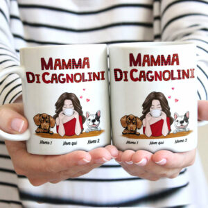 Personalized Dog Mom Cane Italian Mug 4