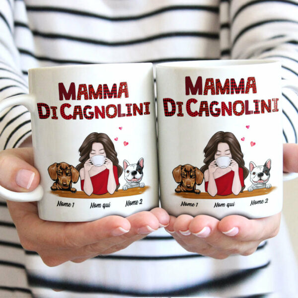 Personalized Dog Mom Cane Italian Mug