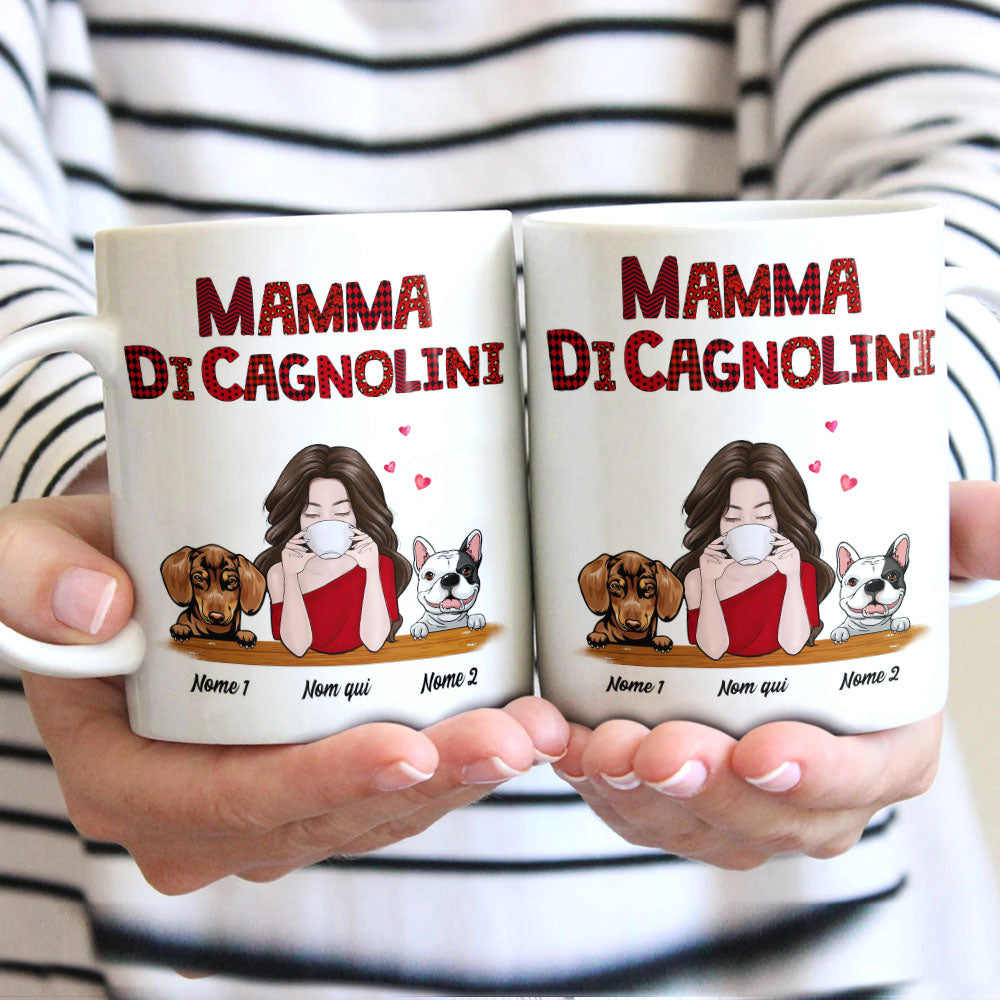 Personalized Dog Mom Cane Italian Mug Personalized Dog Mom Cane Italian Mug