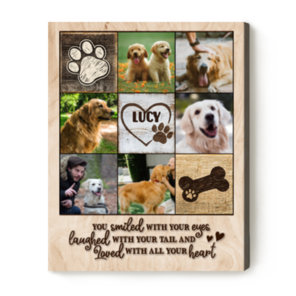 Personalized Dog Photo Collage Canvas, Custom Pet Gifts, Gifts For Dog Lovers – Best Personalized Gifts For Everyone