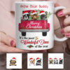 Personalized Dog Red Truck Christmas The Most Wonderful Time Mug