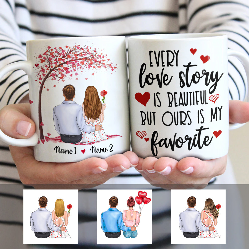 Personalized Every Love Story Is Beautiful Couple Valentine Mug Personalized Every Love Story Is Beautiful Couple Valentine Mug