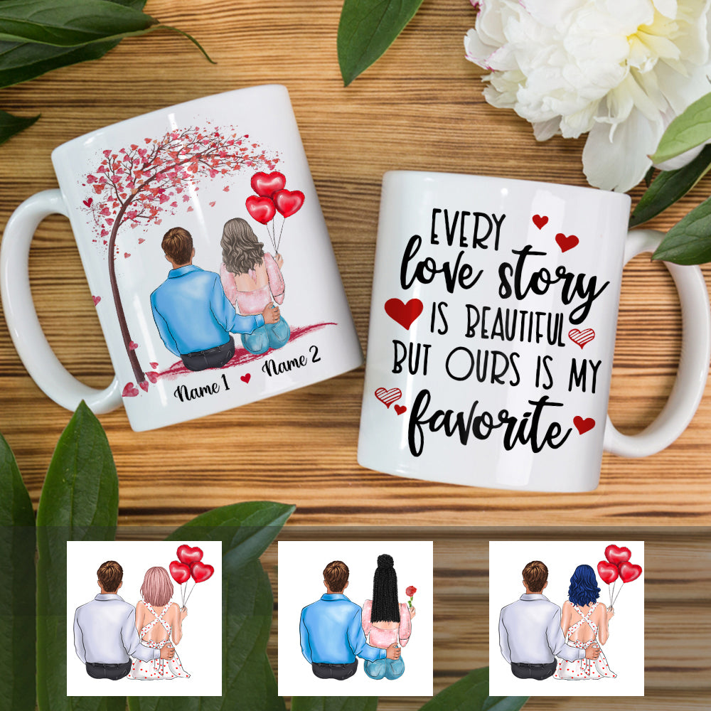 Personalized Every Love Story Is Beautiful Couple Valentine Mug Personalized Every Love Story Is Beautiful Couple Valentine Mug