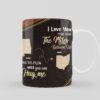 Personalized Family Long Distance Map State Mug