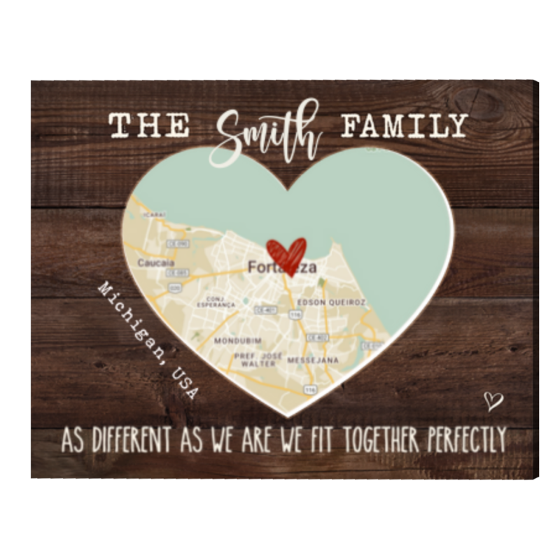 Personalized Family Puzzle Map Print, Gifts For Family Long Distance, 1 To 5 Map Places Heart Print - Best Personalized Gifts For Everyone Personalized Family Puzzle Map Print, Gifts For Family Long Distance, 1 To 5 Map Places Heart Print - Best Personalized Gifts For Everyone