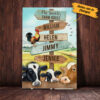 Personalized Family Street Sign Farm Canvas