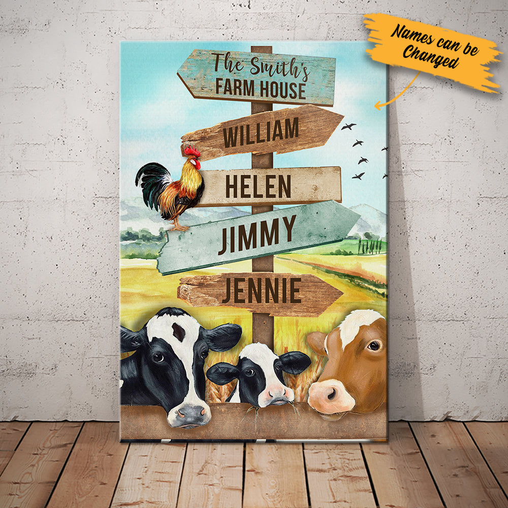 Personalized Family Street Sign Farm Canvas Personalized Family Street Sign Farm Canvas