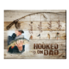 Personalized Fishing Gifts For Men, Dad Fishing Gift With Kids Names Hooked On Daddy