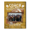 Personalized Football Coach Photo Gift, Team Gift Football Coach Frame, Football Coach Thank You Gift