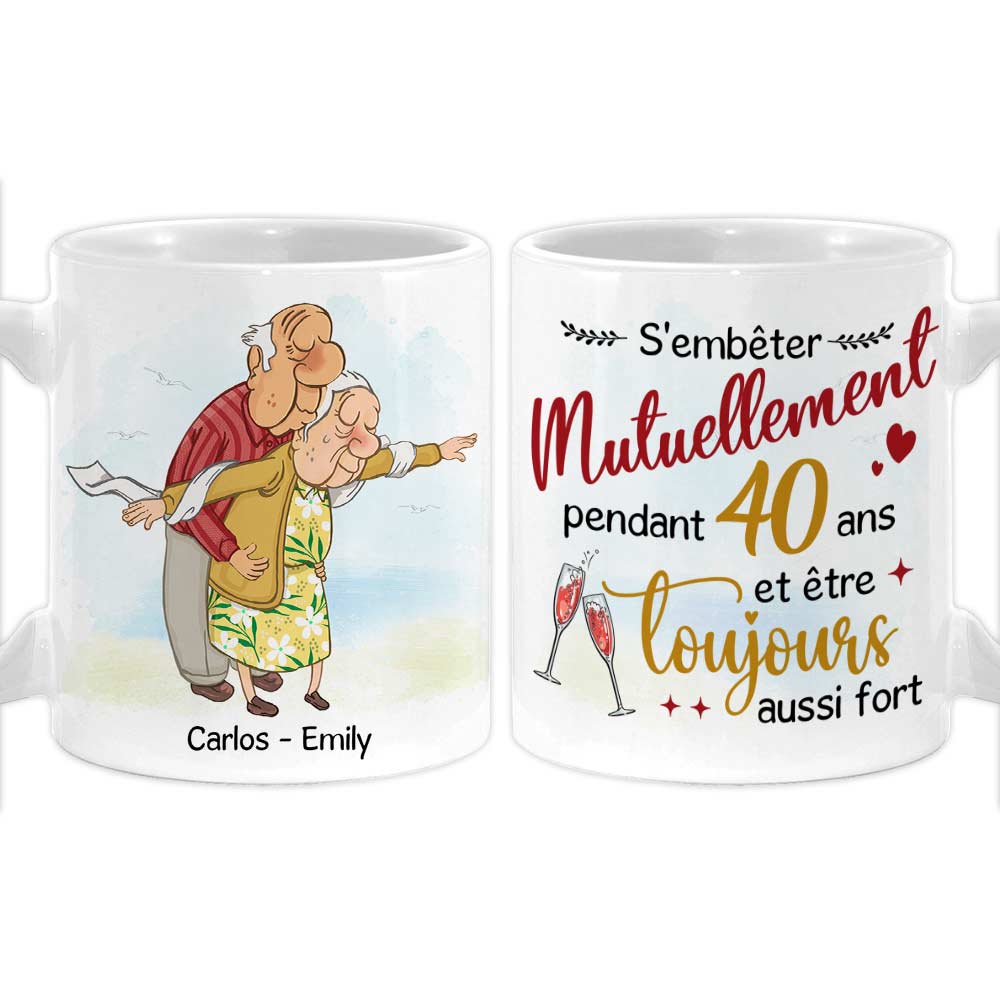 Personalized French S'embeter Mutuellement Pendant Mug Personalized French S'embeter Mutuellement Pendant Mug