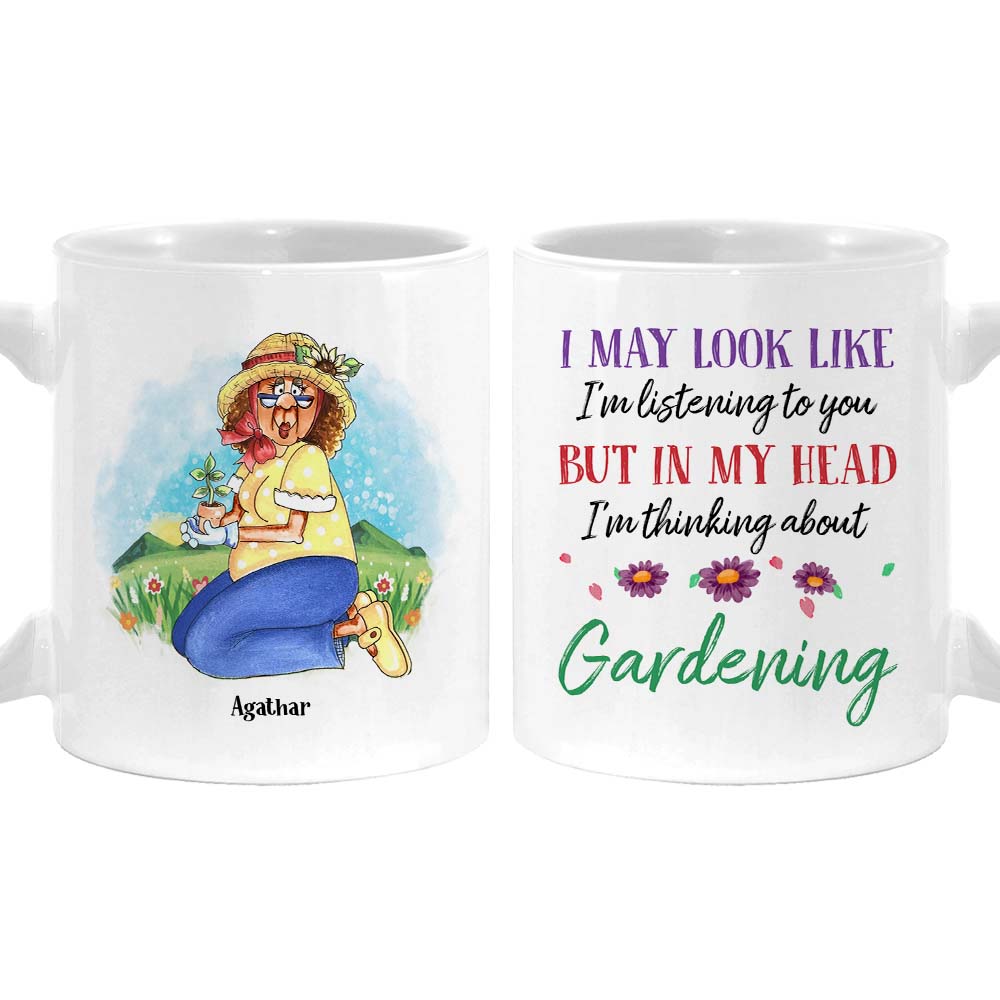 Personalized Gardening Grandma Mug Personalized Gardening Grandma Mug