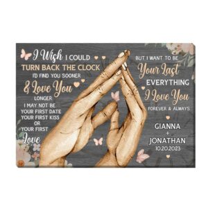 Personalized Gift For Couple Anniversary Canvas