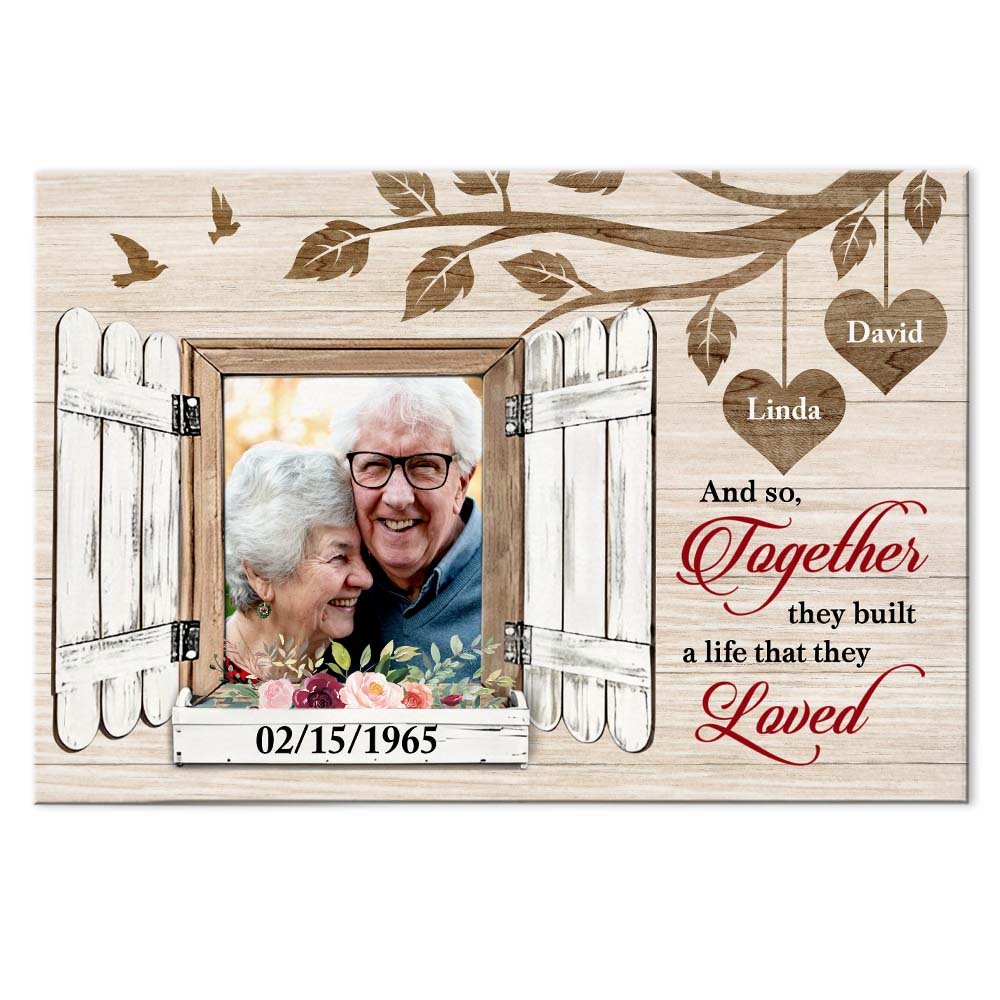 Personalized Gift For Couple Custom Photo Canvas Personalized Gift For Couple Custom Photo Canvas