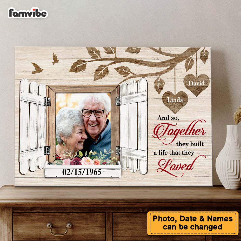 Personalized Gift For Couple Custom Photo Canvas Personalized Gift For Couple Custom Photo Canvas