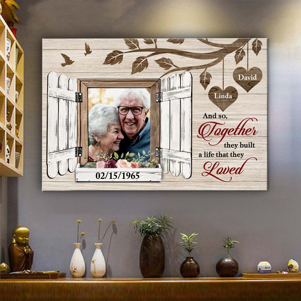 Personalized Gift For Couple Custom Photo Canvas Personalized Gift For Couple Custom Photo Canvas