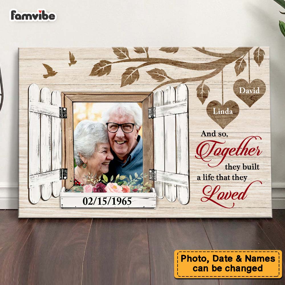 Personalized Gift For Couple Custom Photo Canvas Personalized Gift For Couple Custom Photo Canvas
