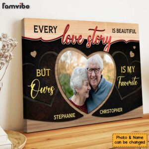 Personalized Gift For Couple Every Love Story Is Beautiful Canvas 5 1