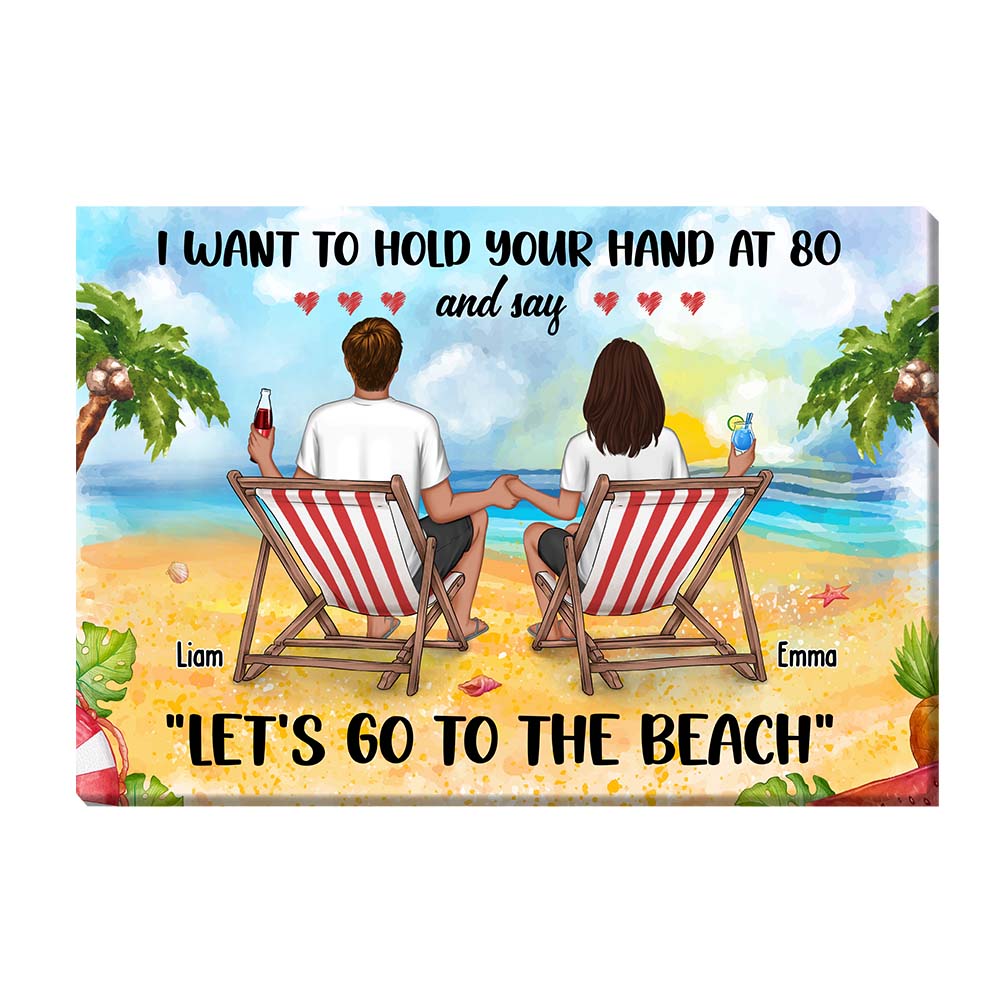 Personalized Gift For Couple I Want To Hold Your Hand Canvas Personalized Gift For Couple I Want To Hold Your Hand Canvas