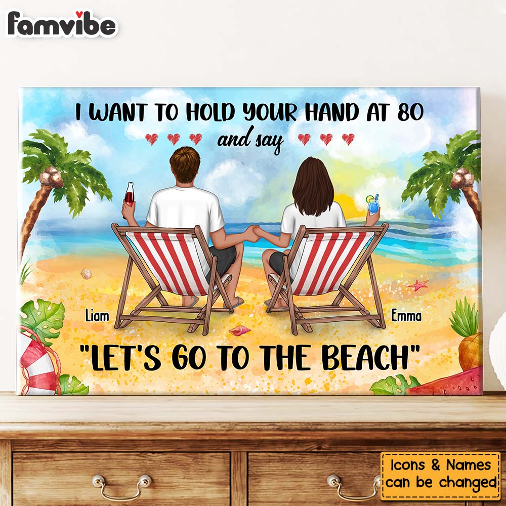 Personalized Gift For Couple I Want To Hold Your Hand Canvas Personalized Gift For Couple I Want To Hold Your Hand Canvas