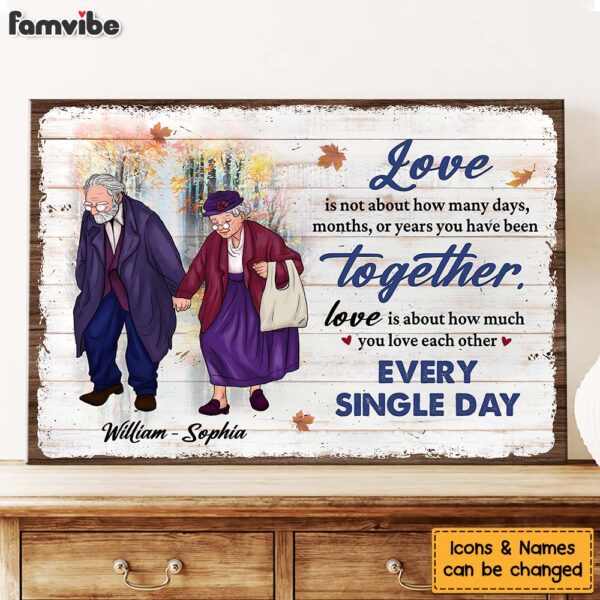 Personalized Gift For Couple Love Each Other Every Single Day Canvas