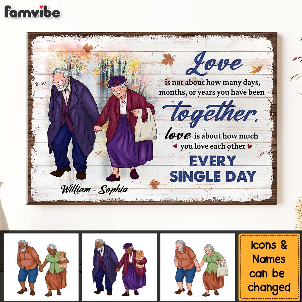 Personalized Gift For Couple Love Each Other Every Single Day Canvas Personalized Gift For Couple Love Each Other Every Single Day Canvas