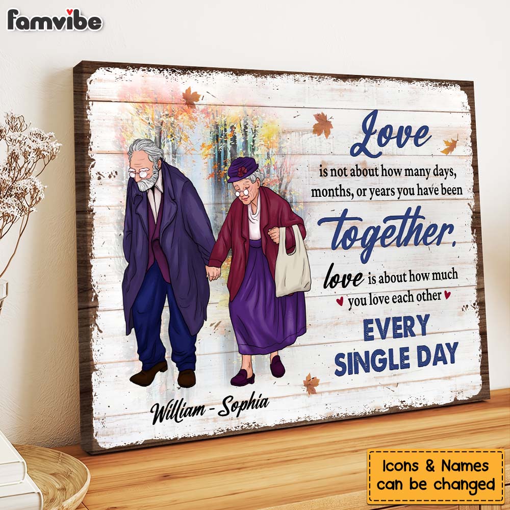 Personalized Gift For Couple Love Each Other Every Single Day Canvas Personalized Gift For Couple Love Each Other Every Single Day Canvas